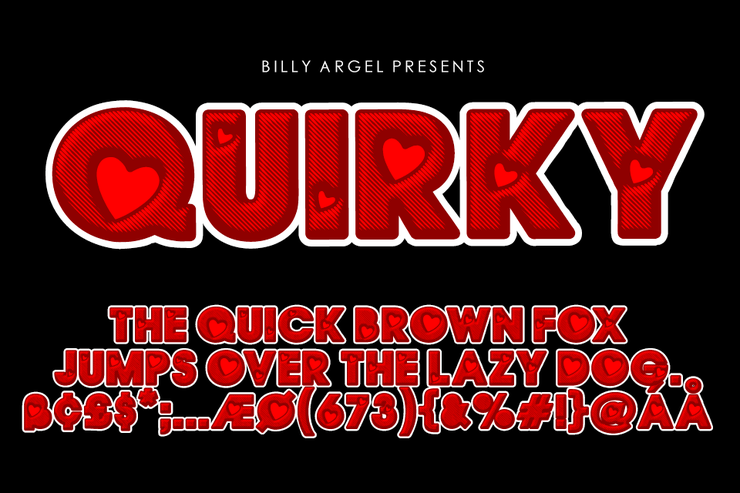 QUIRKY LOVE字体 7