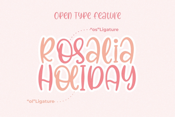 Rosalia Holiday字体 7