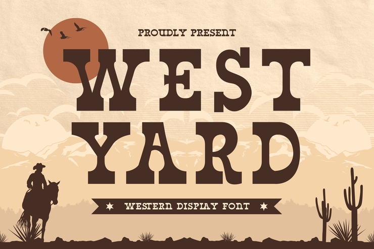 West Yard Trial字体 9