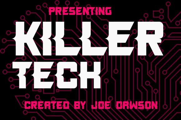 Killer Tech字体 3