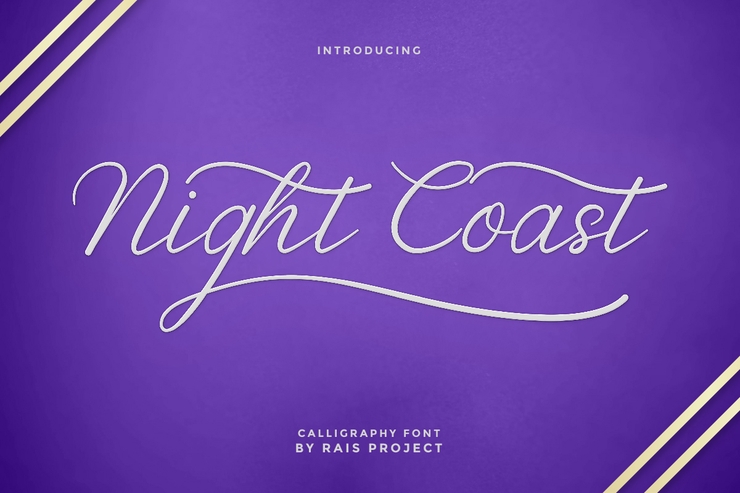 Night Coast字体 1