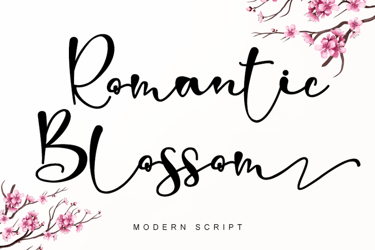 Romantic Blossom -字体 6