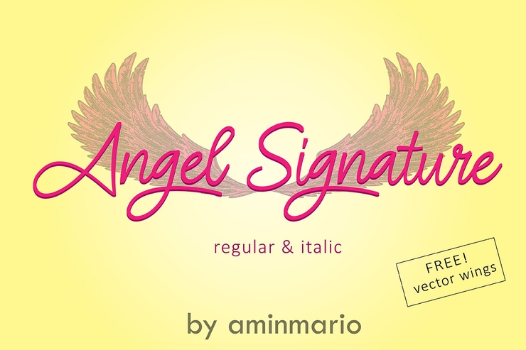 Angel Signature字体 1
