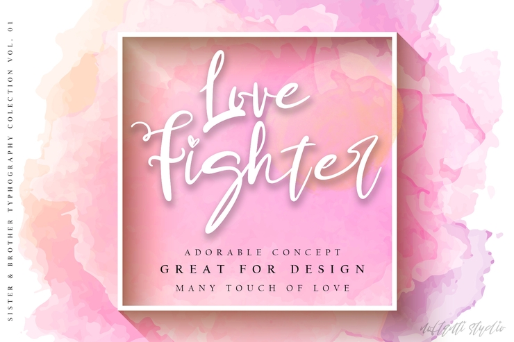 Sister & Brother字体 10