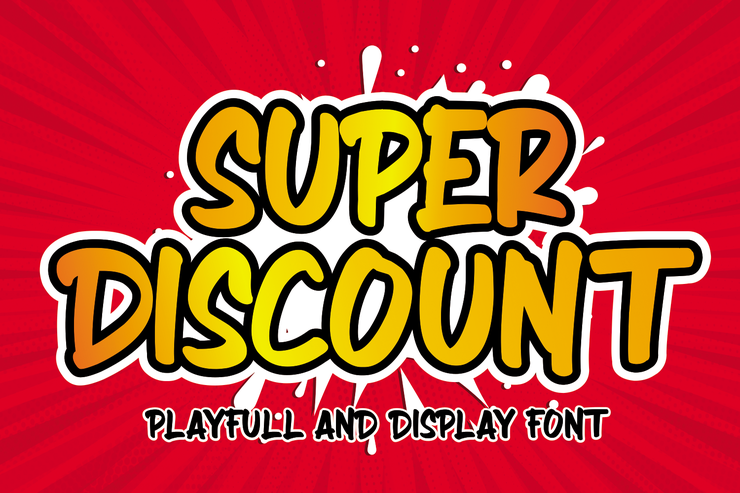 SUPER DISCOUNT字体 5