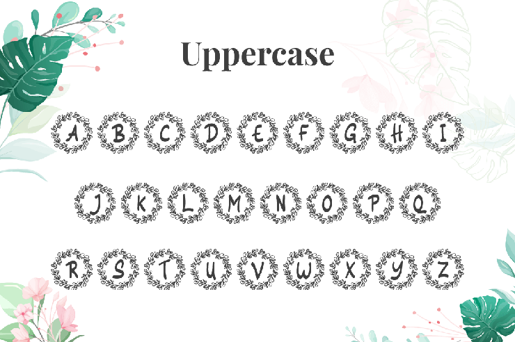 Siestha Monogram字体 2