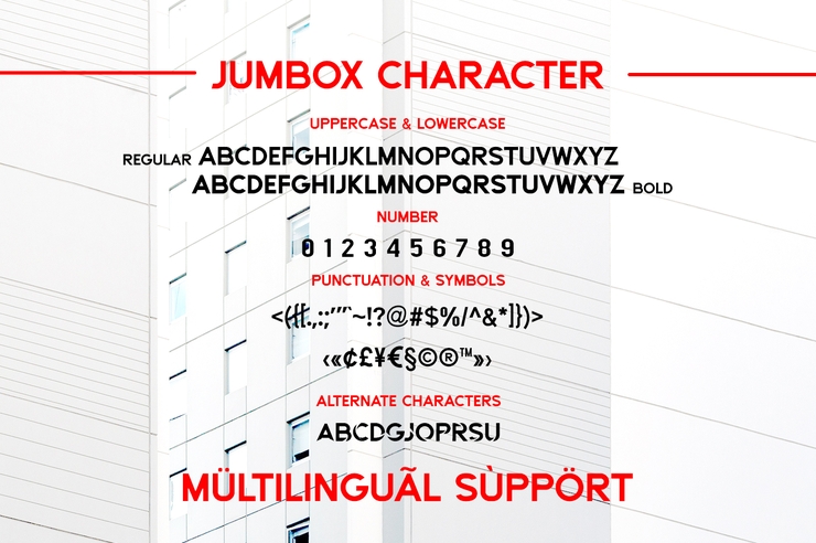 Jumbox字体 5
