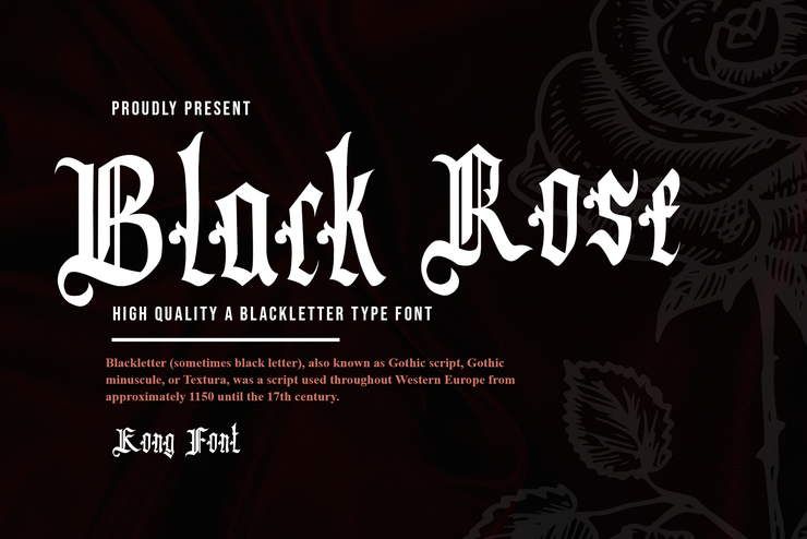Blackrose字体 1