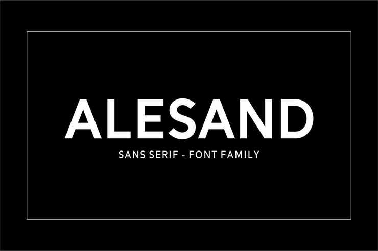 Alesand字体 2