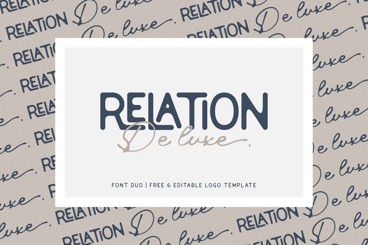 Relation De Luxe字体 6