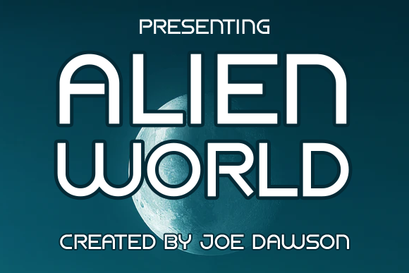 Alien World字体 3