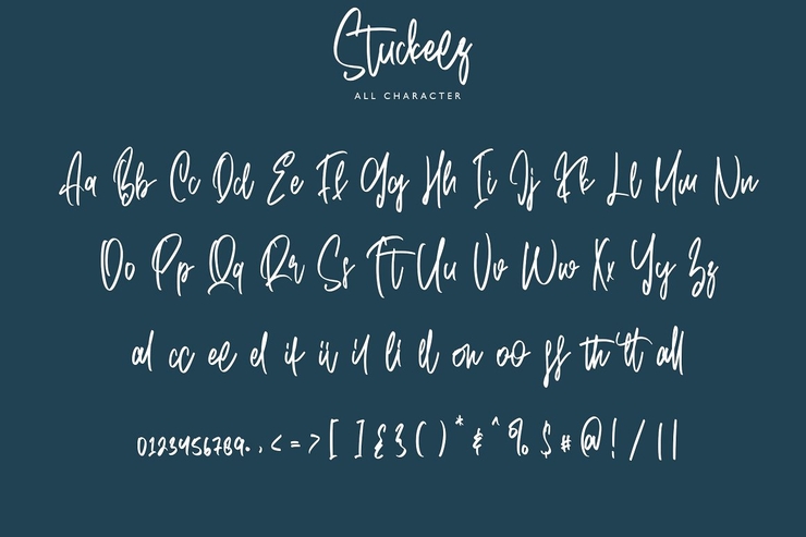 Stuckeez字体 3