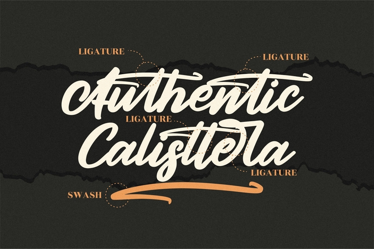 Authentic Calisttera字体 7