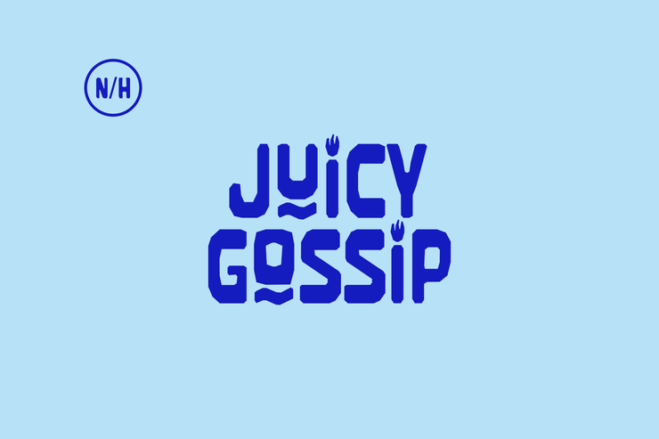 Juicy Gossip字体 1