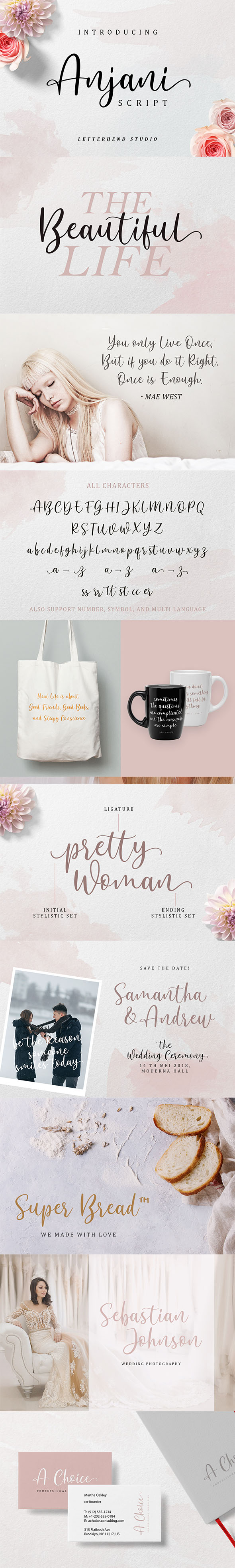 Anjani Script字体 2