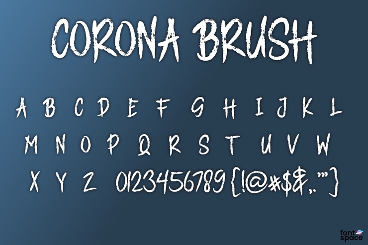 CORONA BRUSH字体 1