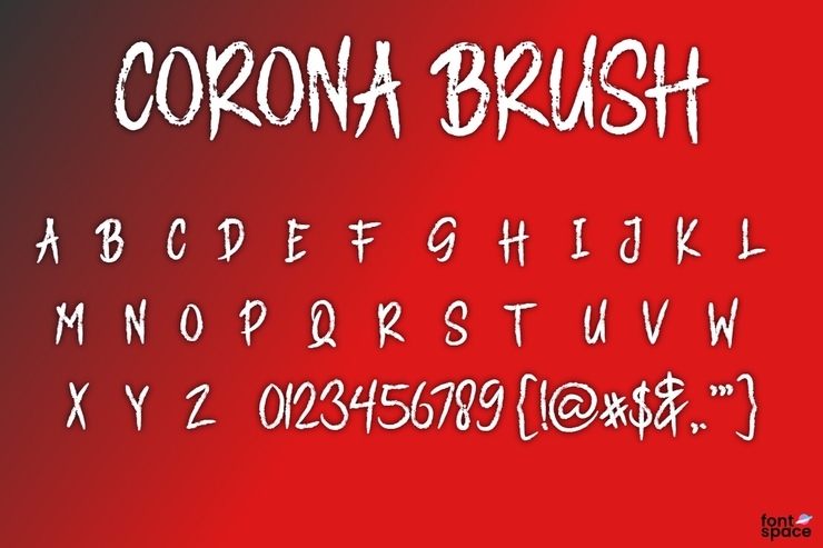 CORONA BRUSH字体 2