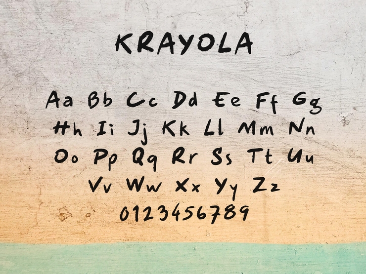 Krayola字体 2