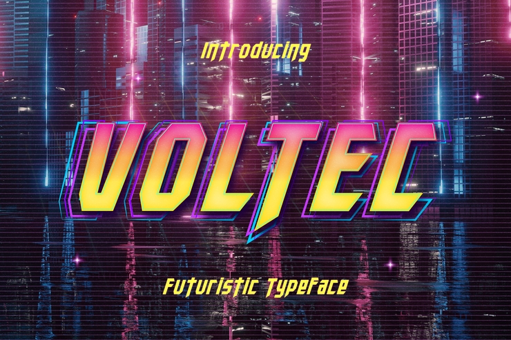 Voltec字体 4