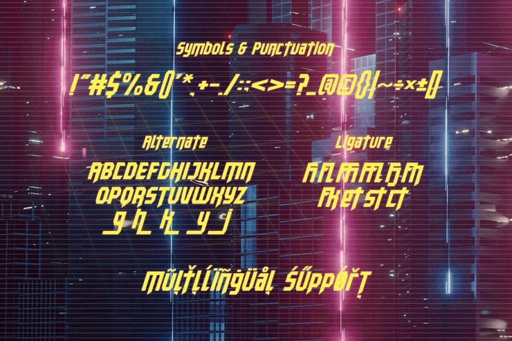 Voltec字体 7