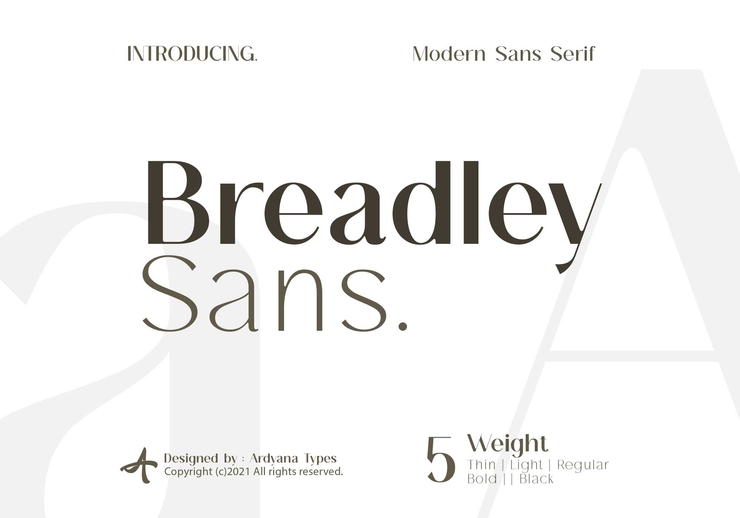 Breadley Sans字体 1