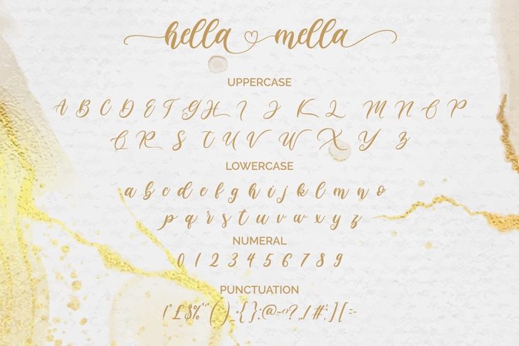 Hella Mella字体 8