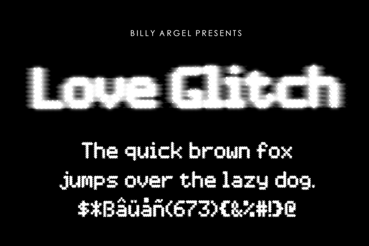 Love Glitch字体 1