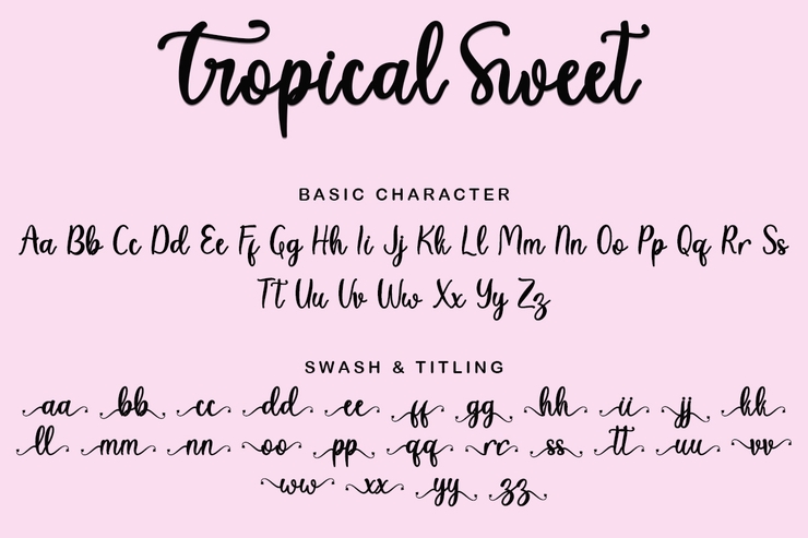 Tropical Sweet字体 6