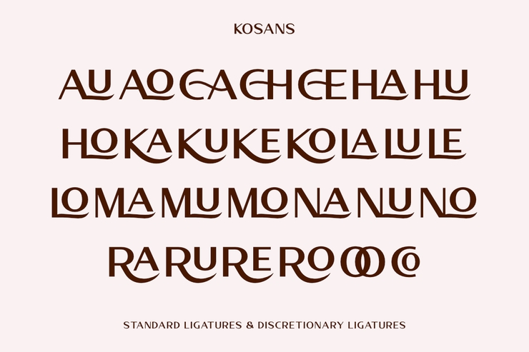 Kosans字体 1