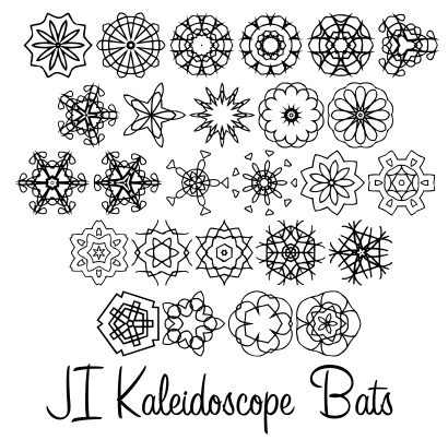 JI Kaleidoscope Bats字体 1