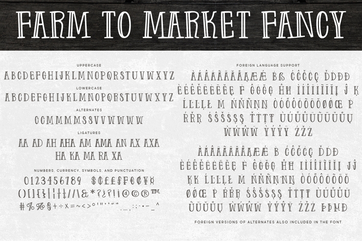 Farm to Market Fancy字体 1