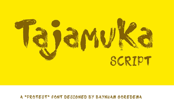 Tajamuka Script字体 2