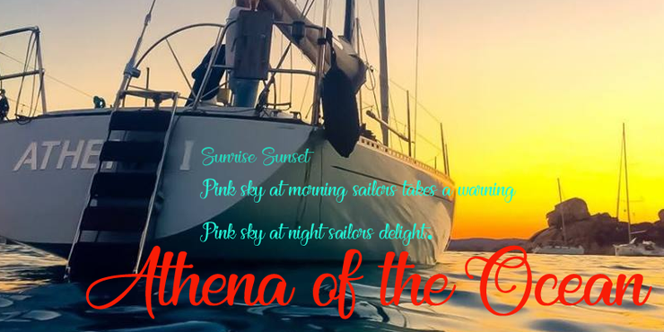 Athena of the Ocean字体 1