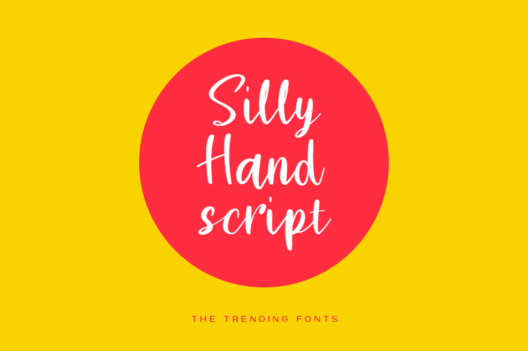 Silly Hand Script字体 1
