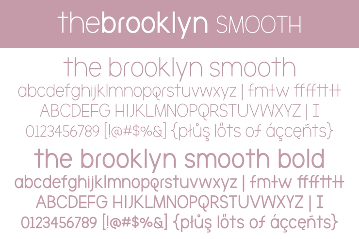 The Brooklyn Smooth字体 3