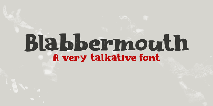 Blabbermouth DEMO字体 1