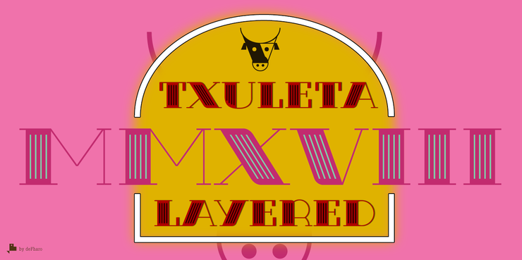 Txuleta Deco字体 7