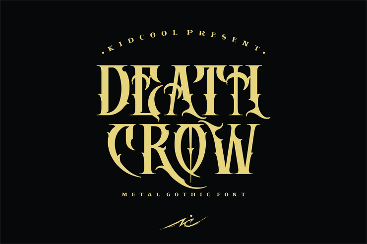 DEATH CROW字体 4