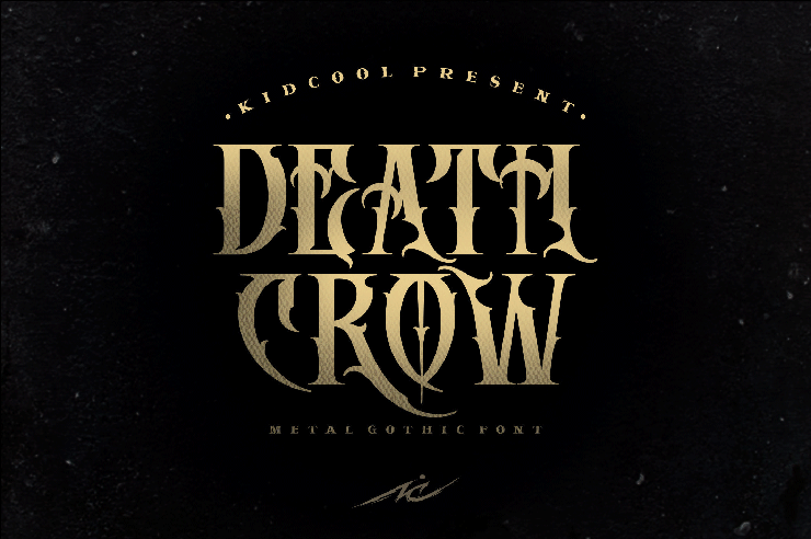 DEATH CROW字体 8