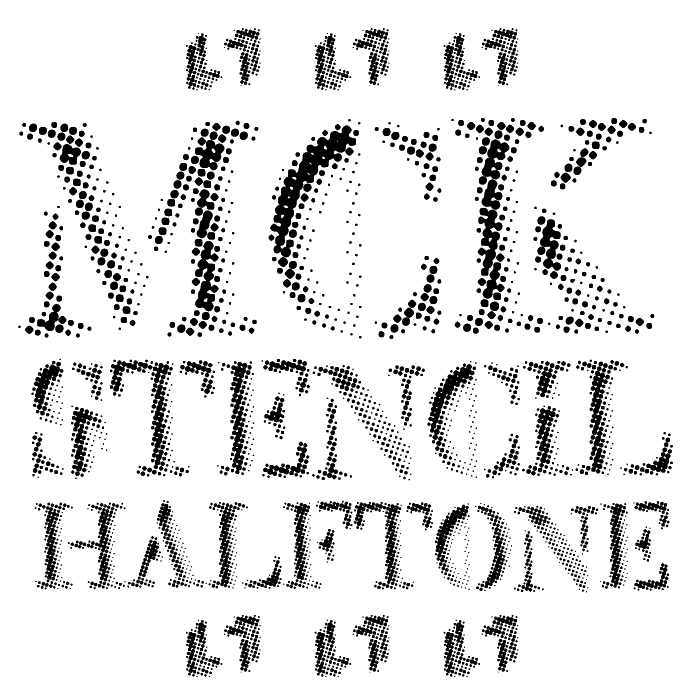 Mck Halftone字体 2