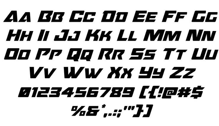 Oceanic Drift字体 4