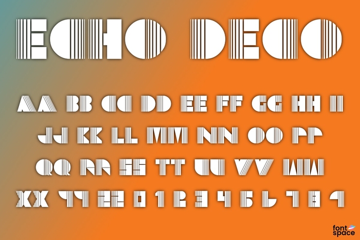 Echo Deco字体 1