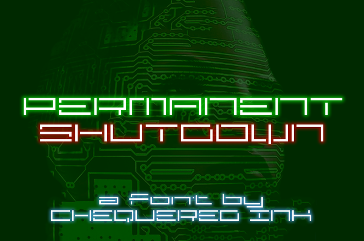 Permanent Shutdown字体 1