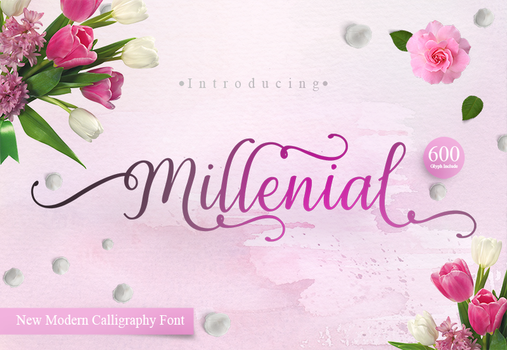 Millenial Script字体 1