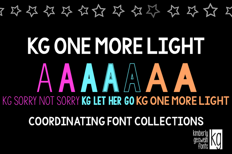 KG One More Light字体 2