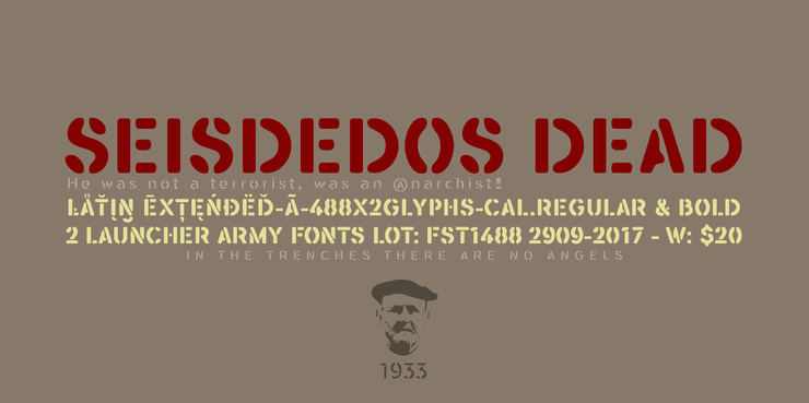 Seisdedos Dead字体 1