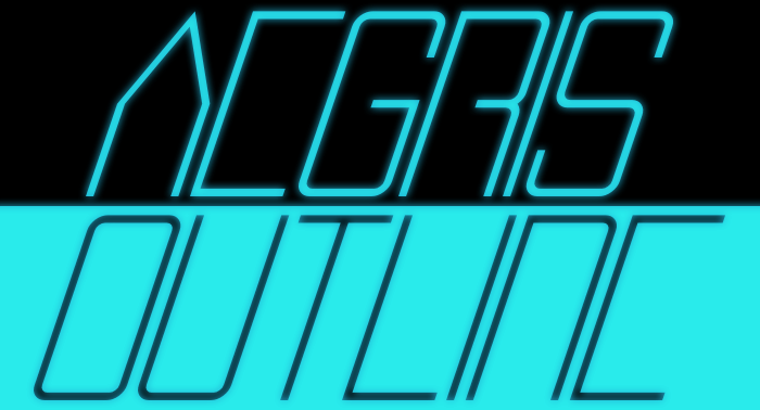 Aegris Outline字体 2