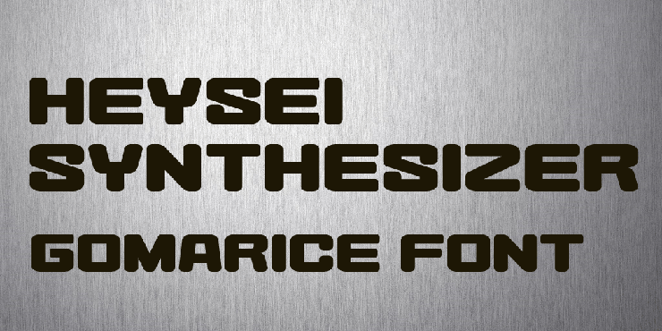 Heysei Synthesizer字体 1