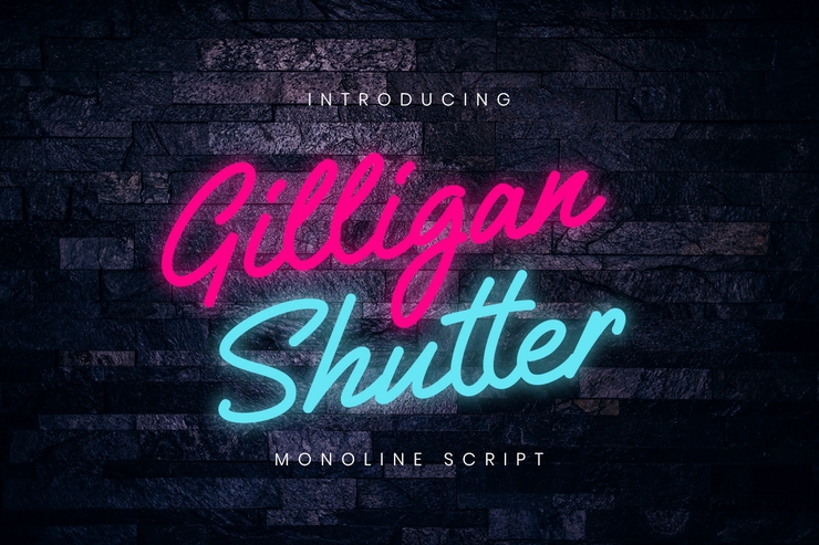 Gilligan Shutter字体 1