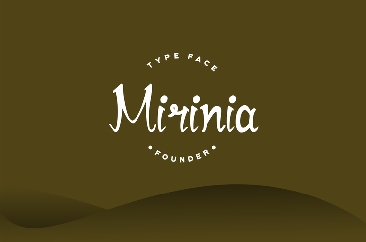Mirinia字体 4